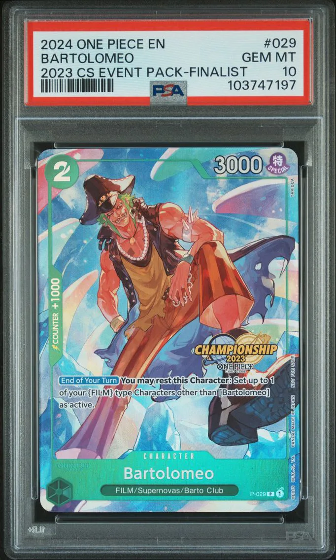 2024 #029 Bartolomeo PSA 10 One 