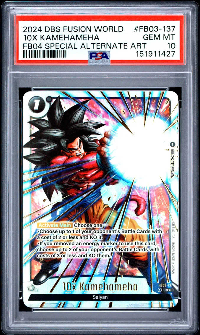 2024 #FB03-137 10X Kamehameha PSA 10 Dragon Ball Super Card Game Fusion World Ultra Limit