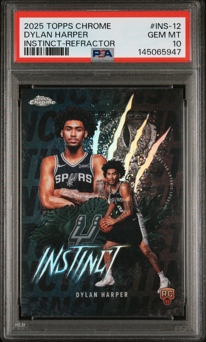 2025 #INS-12 Dylan Harper PSA 10 Topps Chrome Instinct