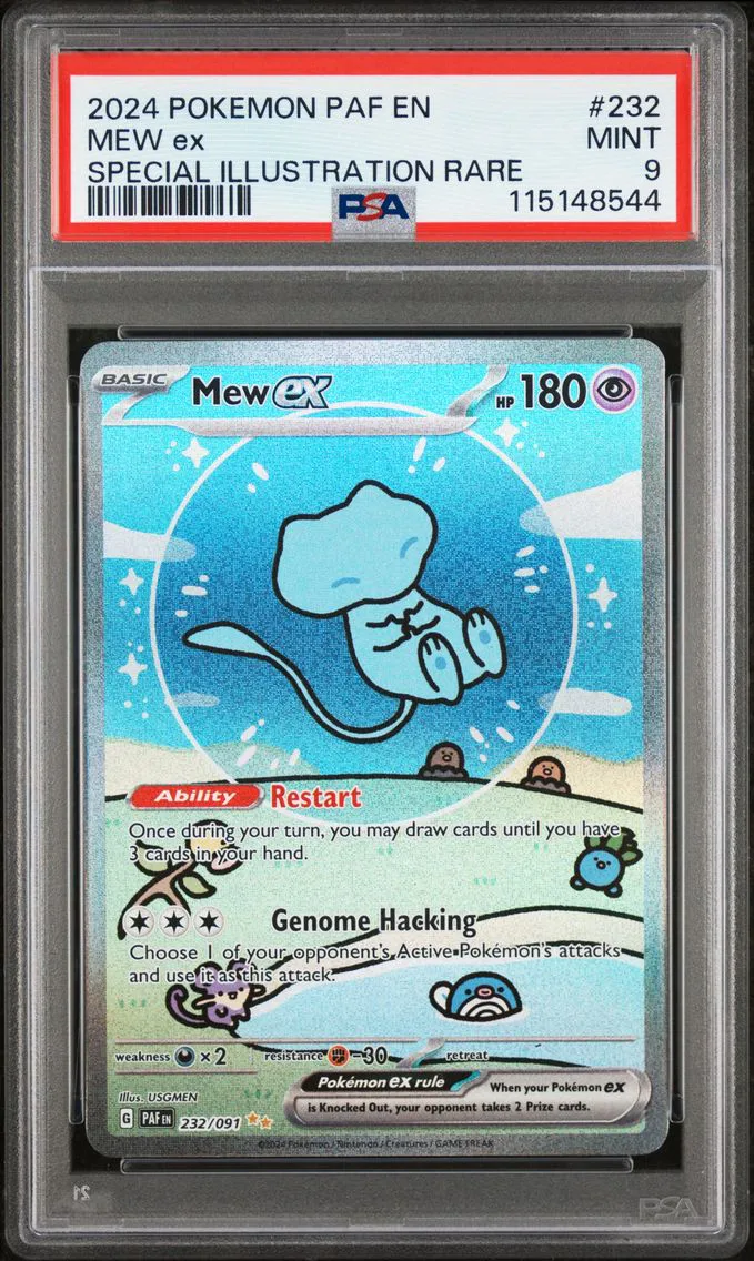 2024 #232 Mew EX PSA 9 Paf EN-Pa
