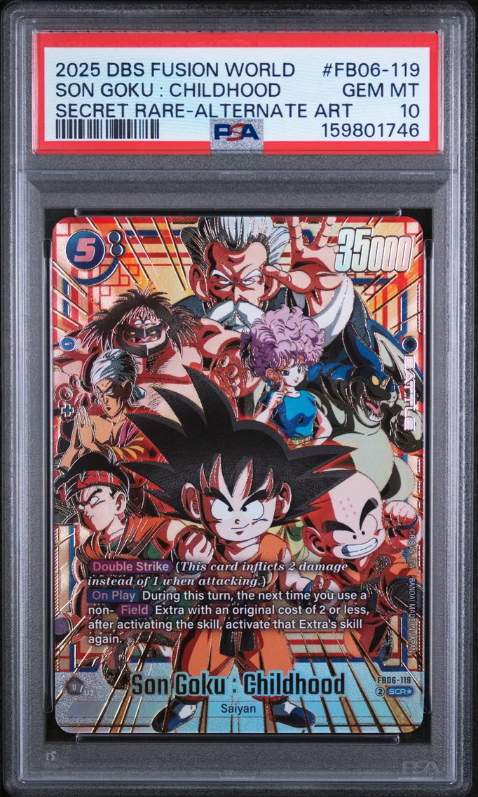 2025 #FB06-119 Son Goku : Childhood PSA 10 Dragon Ball Super Card Game Fusion World Rivals Clash