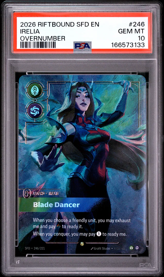 2026 #246 Irelia - Blade Dancer PSA 10 Riftbound: League of Legends Sfd-Spiritforged