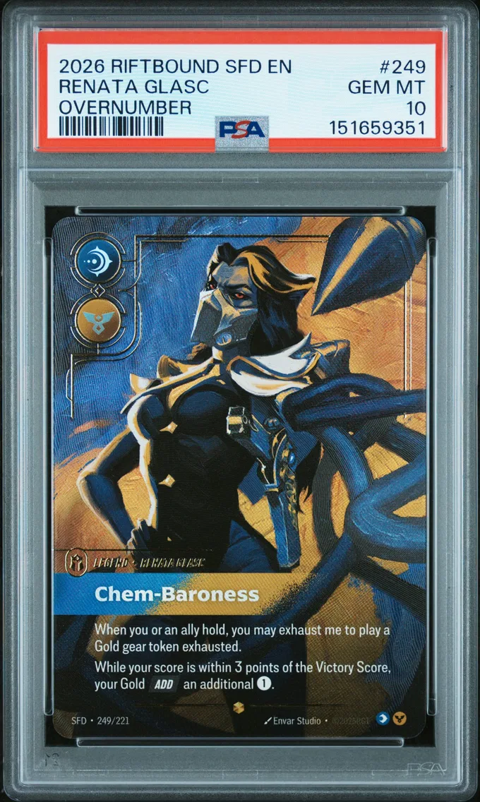 2026 #249 Renata Glasc - Chem-Baroness PSA 10 Riftbound: League of Legends Sfd-Spiritforged