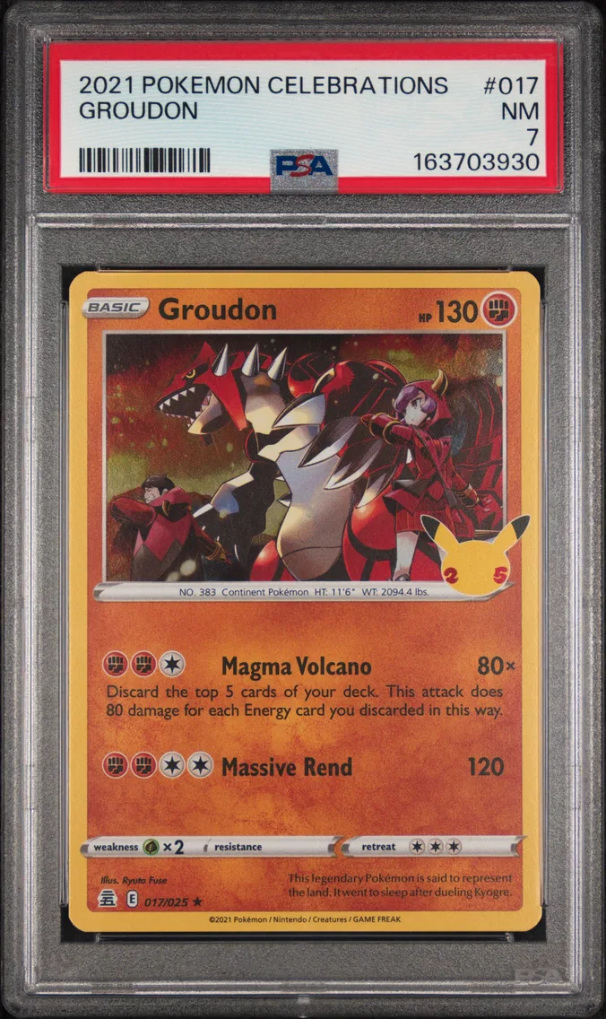 2021 #017 Groudon PSA 7 Celebrations
