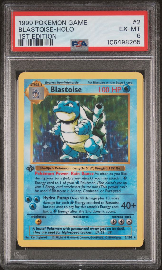 1999 #2 Blastoise-Holo 1st Editi