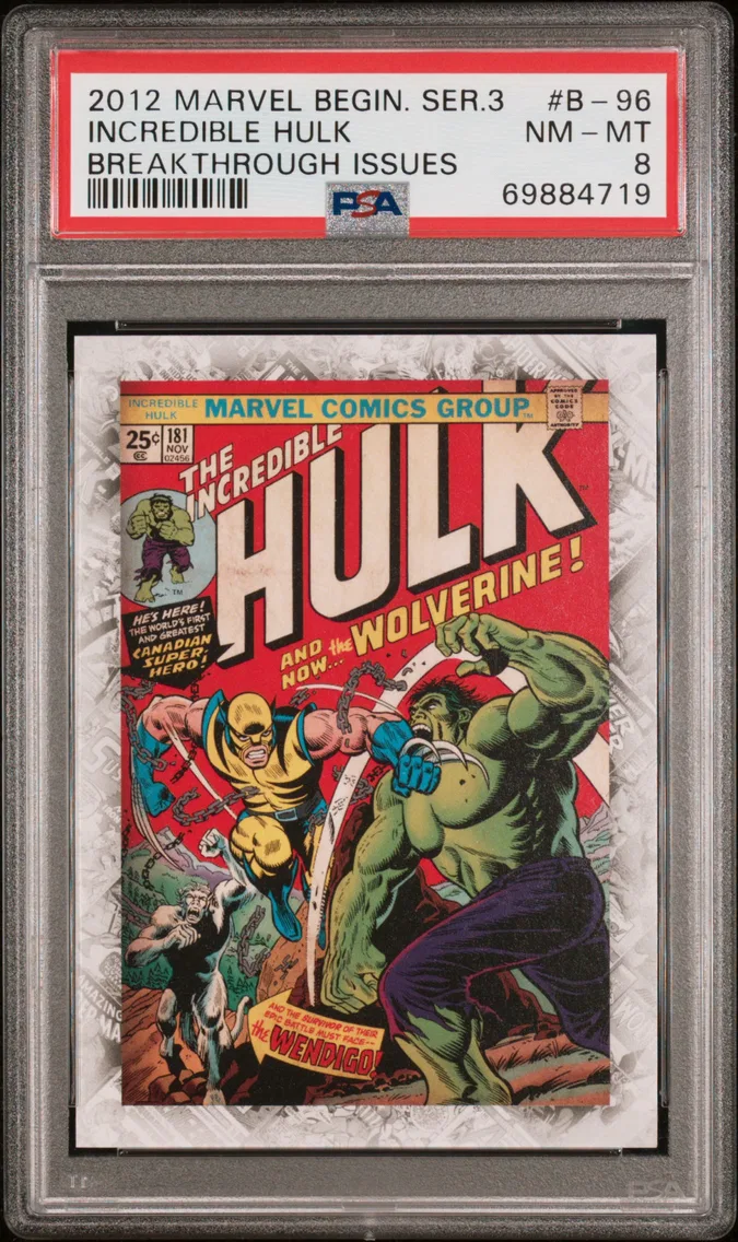 2012 #B-96 Incredible Hulk PSA 8 Marvel Beginnings Series 3 Breakthrough Issues