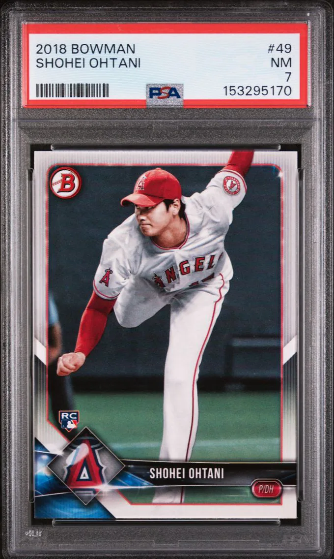 2018 #49 Shohei Ohtani PSA 7 Bowman
