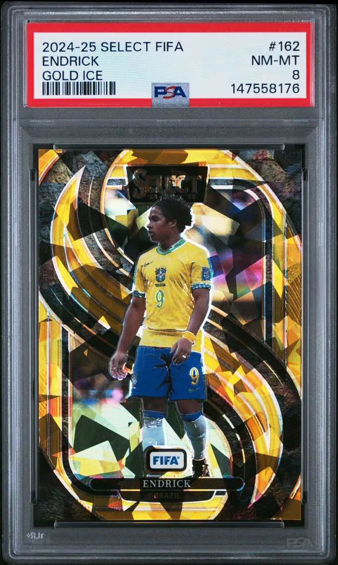 2024 #162 Endrick PSA 8 Panini Select FIFA