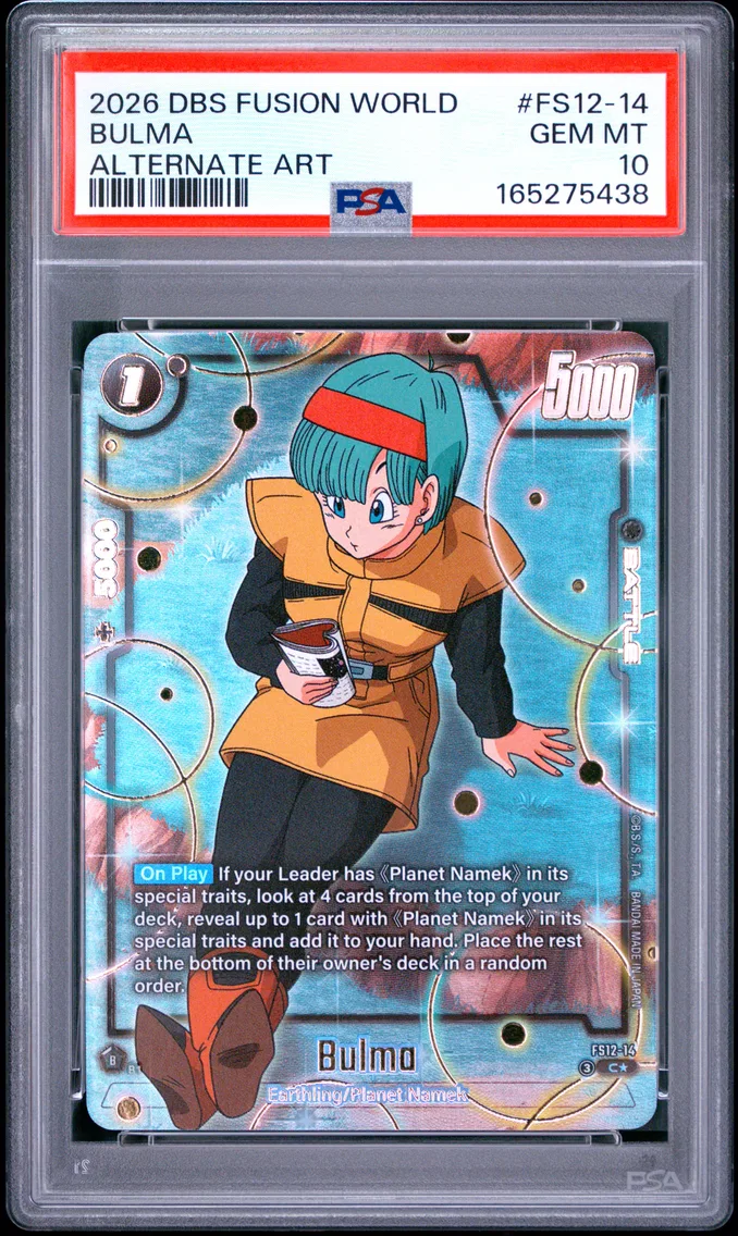 2026 #FS12-14 Bulma PSA 10 Dragon Ball Super Card Game Fusion World Starter Deck EX the Beat of KI