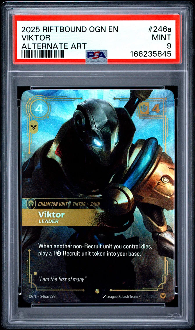 2025 #246a Viktor - Leader PSA 9 Riftbound: League of Legends Ogn-Origins