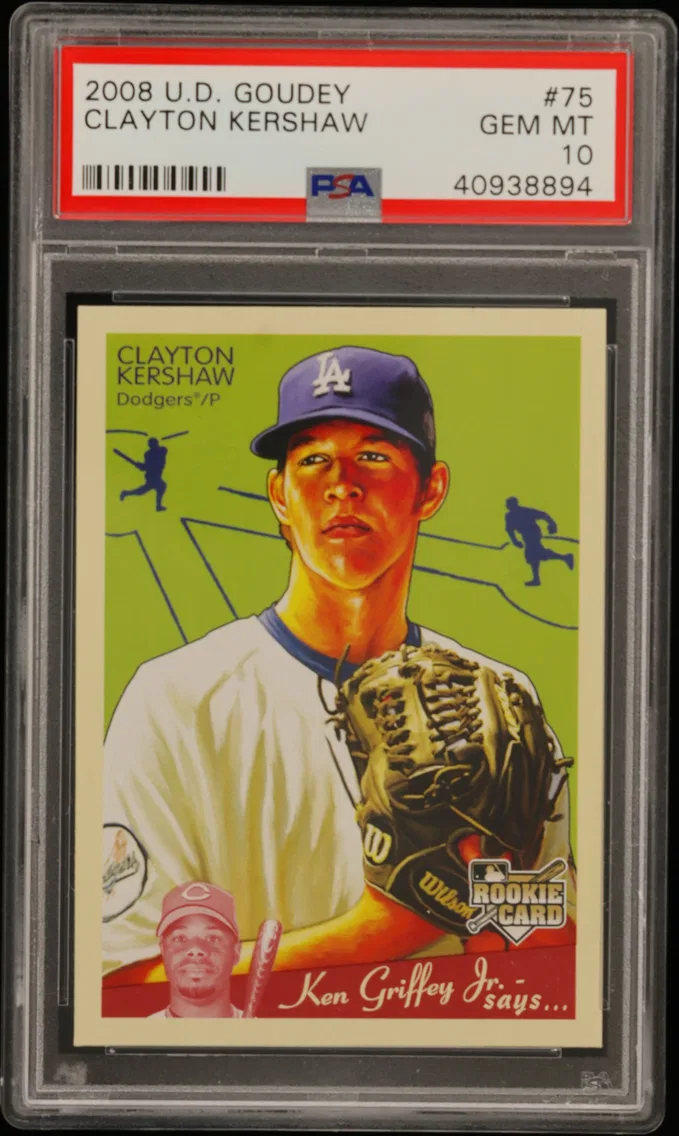 2008 #75 Clayton Kershaw PSA 10 Upper Deck Goudey
