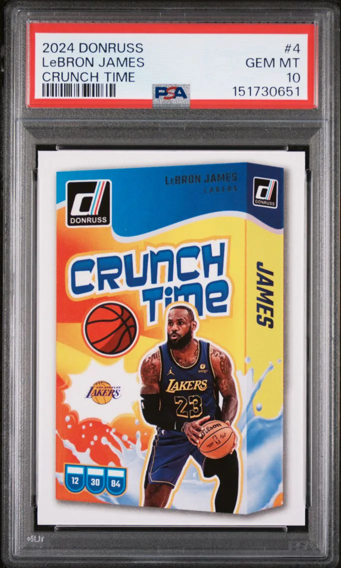 2024 #4 LeBron James PSA 10 Panini Donruss Crunch Time