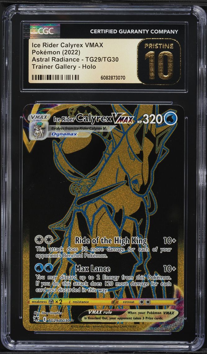 2022 #TG29 Full Art/Ice Rider Calyrex Vmax CGC 10 Pristine Sword & Shield Astral Radiance Pokemon
