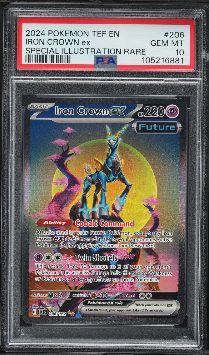 2024 #206 Iron Crown EX PSA 10 Tef EN-Temporal Forces Pokemon