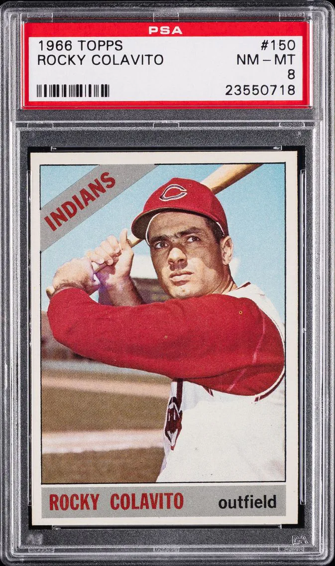 1966 #150 Rocky Colavito PSA 8 Topps