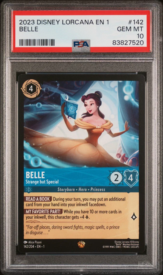 2023 #142 Belle - Strange But Special PSA 10 Disney Lorcana EN 1-the First Chapter