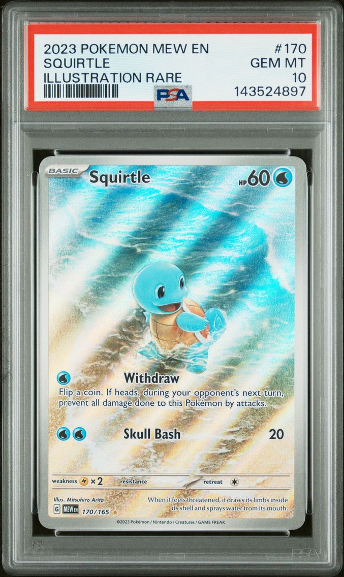 2023 #170 Squirtle PSA 10 Mew EN-151
