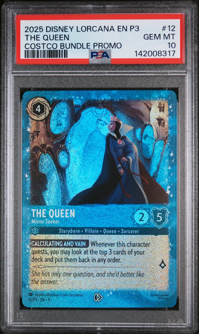 2025 #12 The Queen - Mirror Seeker PSA 10 Disney Lorcana EN P3-Promo