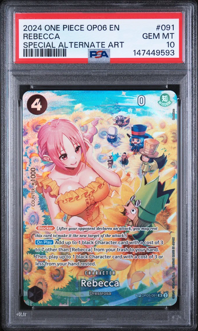 2024 #091 Rebecca PSA 10 One Piece OP06-Wings of the Captain