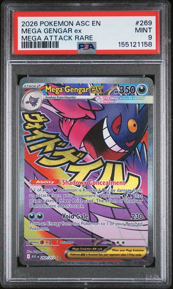 2026 #269 Mega Gengar EX PSA 9 Asc EN-Ascended Heroes