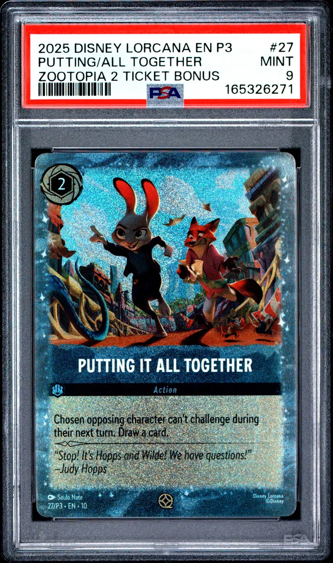 2025 #27 Putting It All Together PSA 9 Disney Lorcana EN P3-Promo
