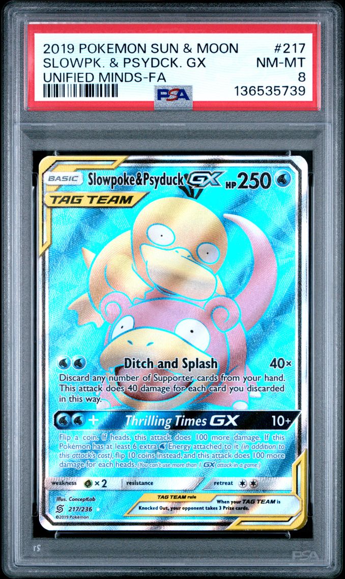 Slowpoke & Psyduck GX (Full Art)