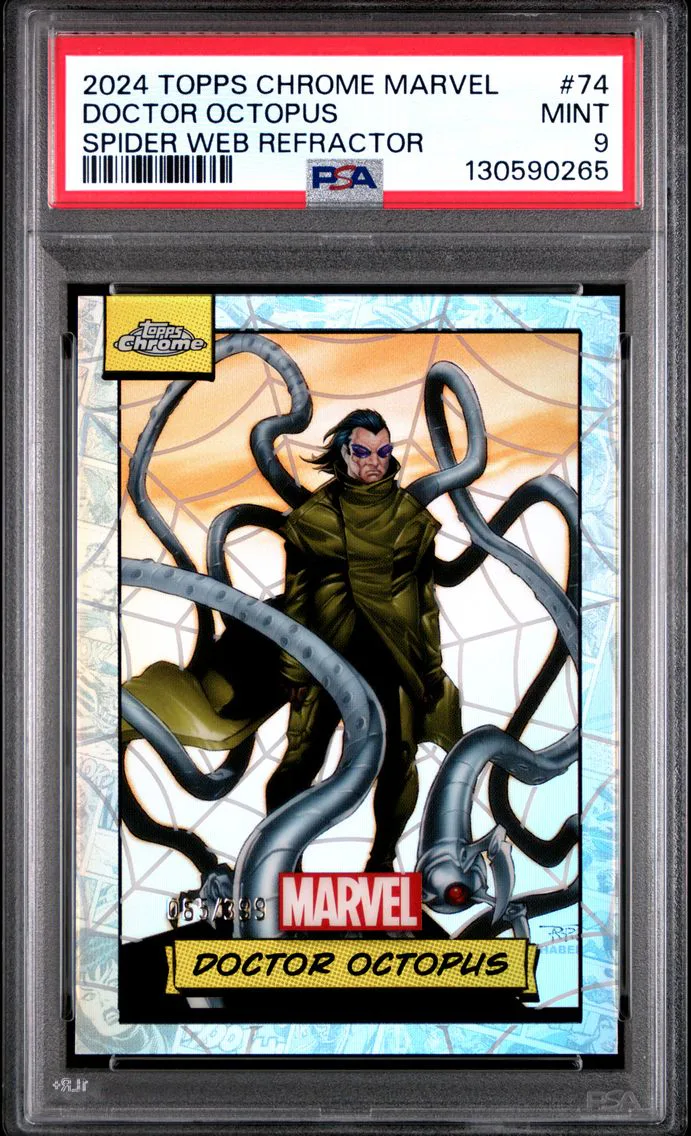 2024 #74 Doctor Octopus PSA 9 Topps Chrome Marvel