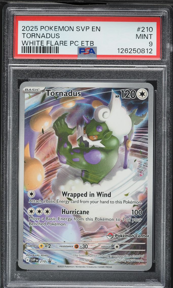 2025 #210 Tornadus PSA 9 Svp EN-SV Black Star Promo Pokemon