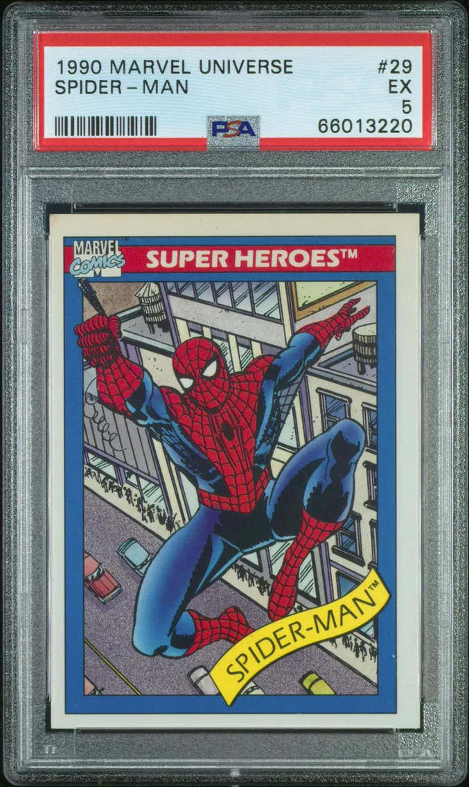 1990 #29 Spider-Man PSA 5 Marvel Universe