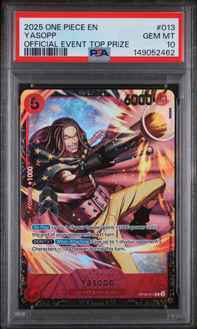 2025 #013 Yasopp PSA 10 One Piece Promos