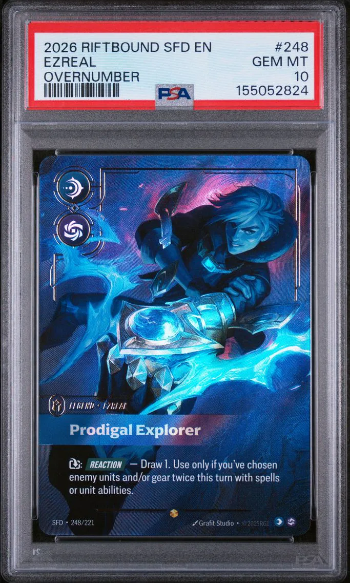 2026 #248 Ezreal - Prodigal Explorer PSA 10 Riftbound: League of Legends Sfd-Spiritforged