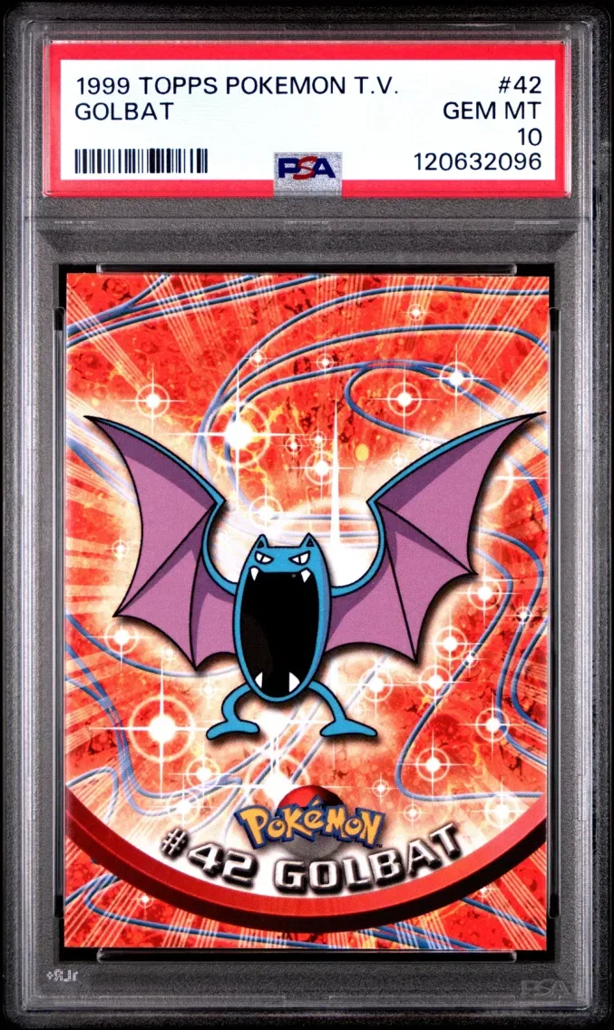 1999 Topps Pokemon TV Golbat Topps TV #42 PSA 10
