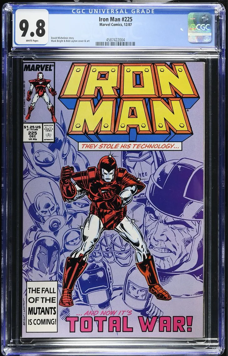 1987 Iron Man #225 CGC 9.8 Marvel Comics