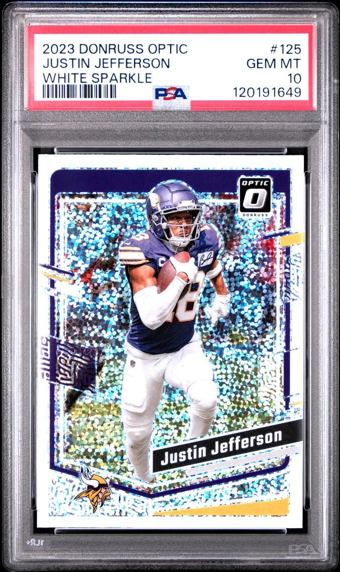 2023 #125 Justin Jefferson PSA 10 Panini Donruss Optic