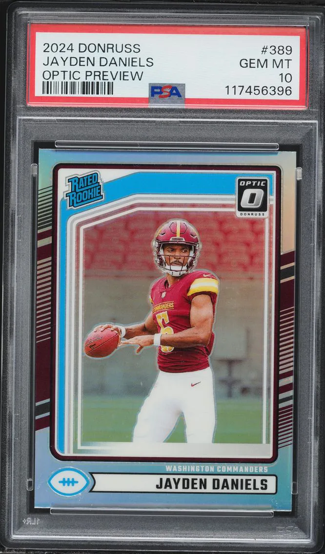 2024 #389 Jayden Daniels PSA 10 Panini Donruss Football
