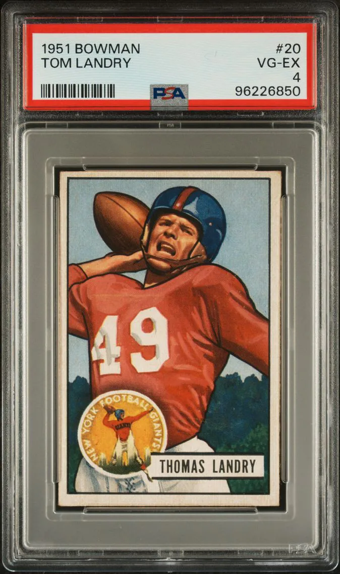 1951 #20 Tom Landry PSA 4 Bowman