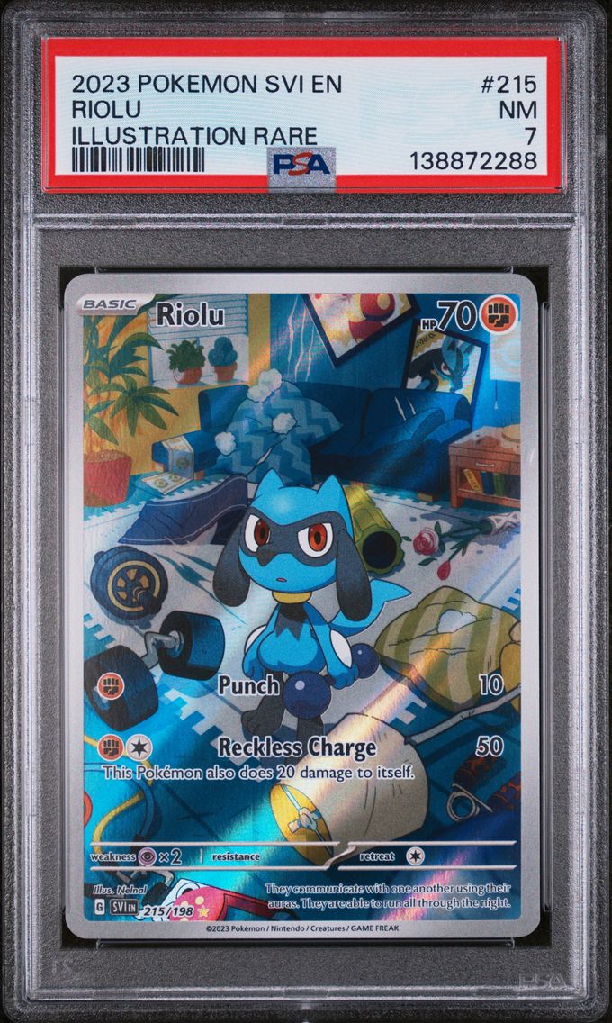 2023 #215 Riolu PSA 7 Svi EN-Sca