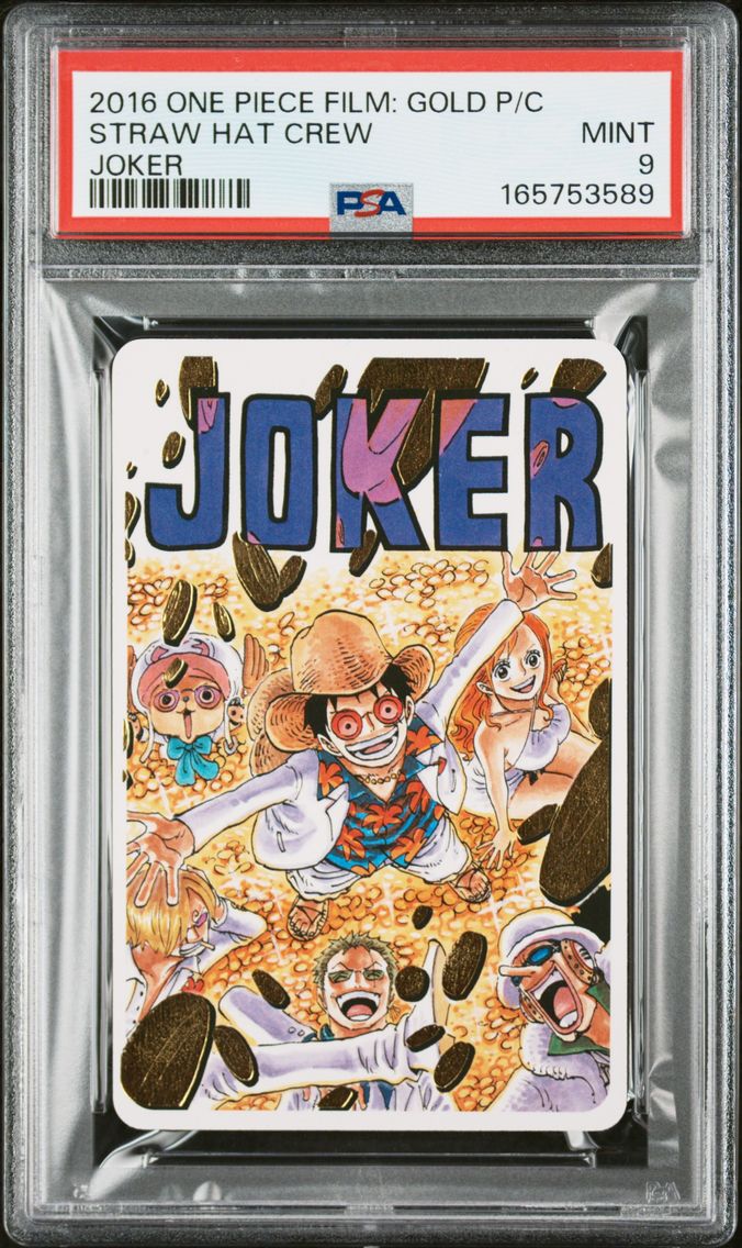2016 #NA Straw Hat Chase PSA 9 One Piece Film: Gold Playing Cards
