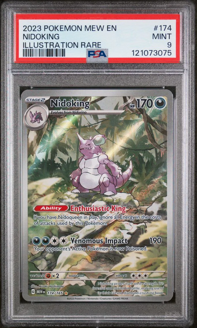 2023 #174 Nidoking PSA 9 Mew EN-151