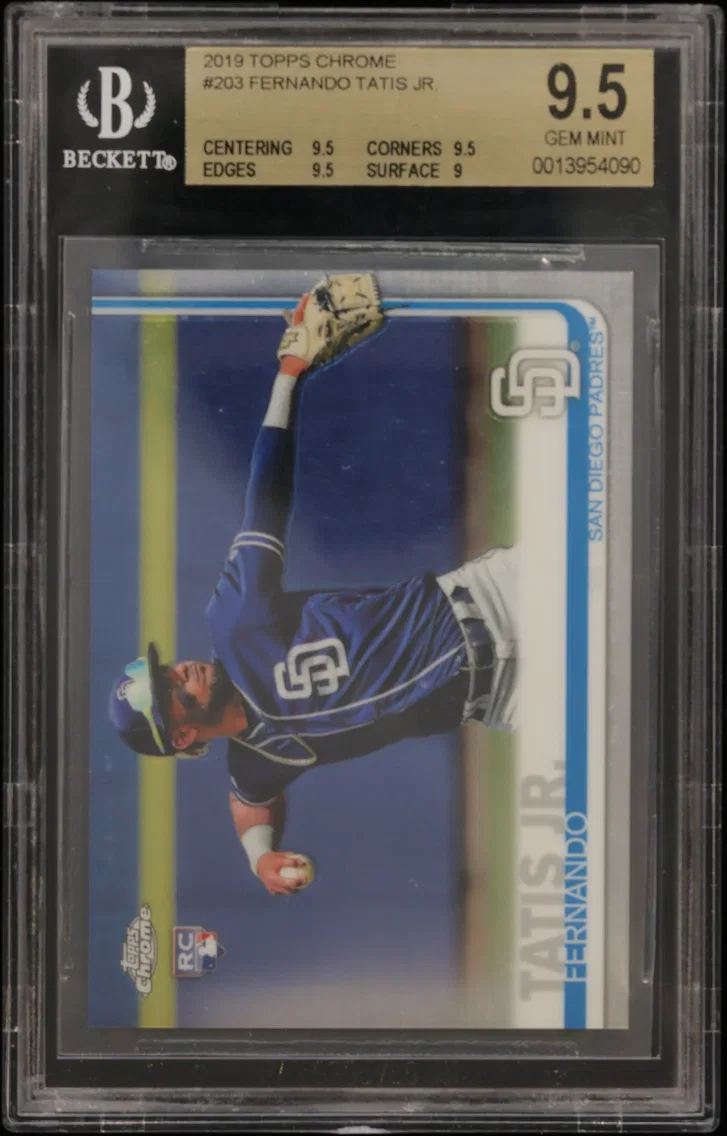 2019 #203 Fernando Tatis Jr. RC BGS 9.5 Topps Chrome