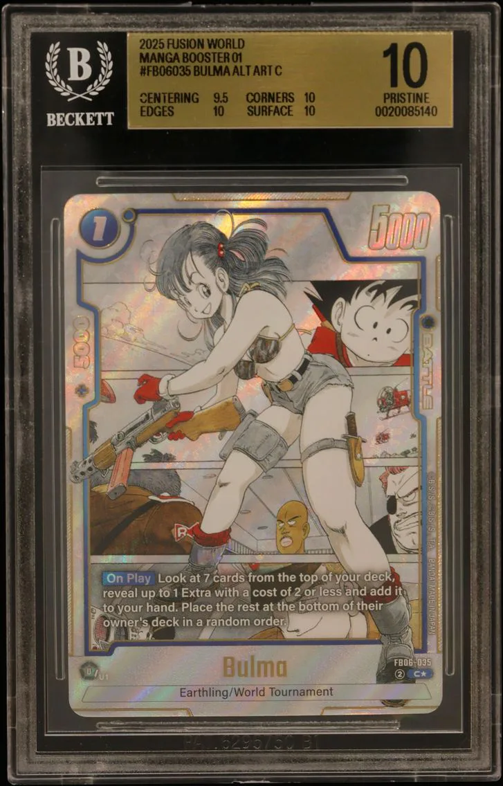 2025 #FB06035 Bulma ALT ART C BGS 10 Dragon Ball Super Card Game Fusion World Manga Booster 01