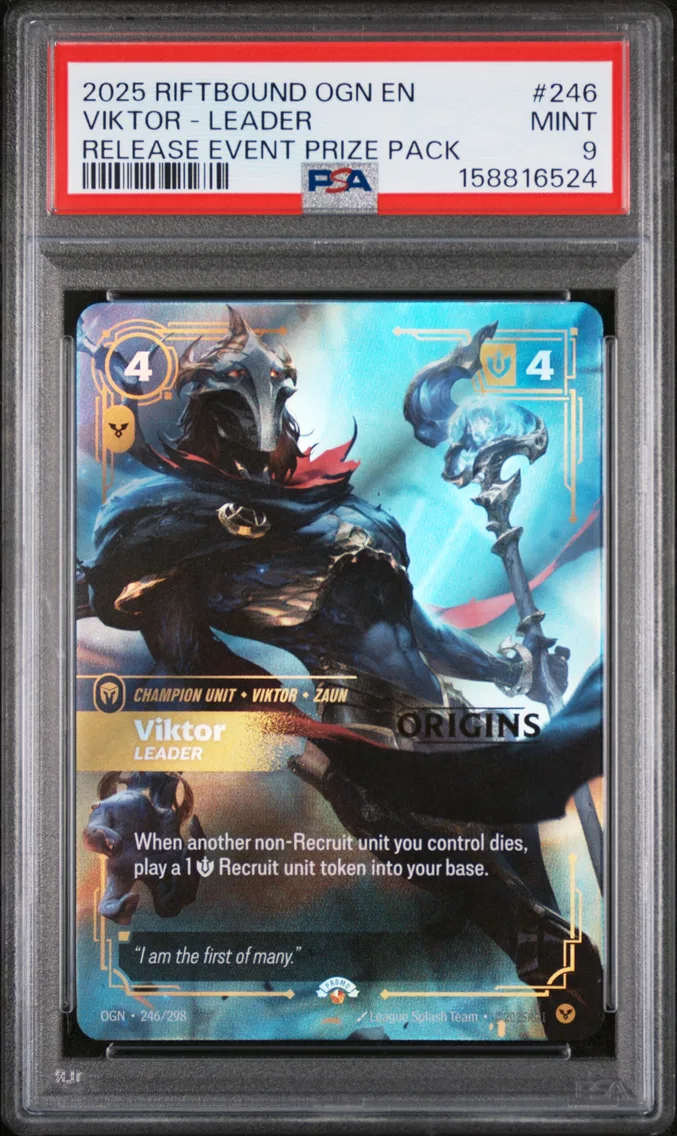 2025 #246 Viktor - Leader PSA 9 Riftbound: League of Legends Ogn-Origins