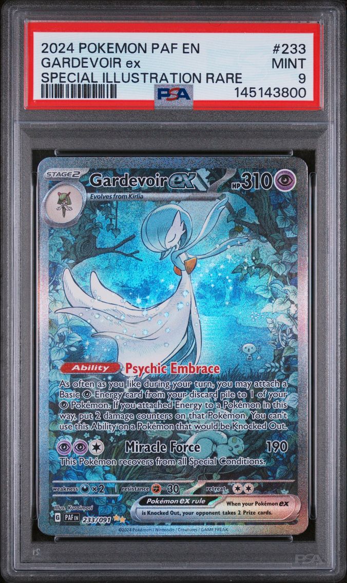 2024 #233 Gardevoir EX PSA 9 Paf EN-Paldean Fates