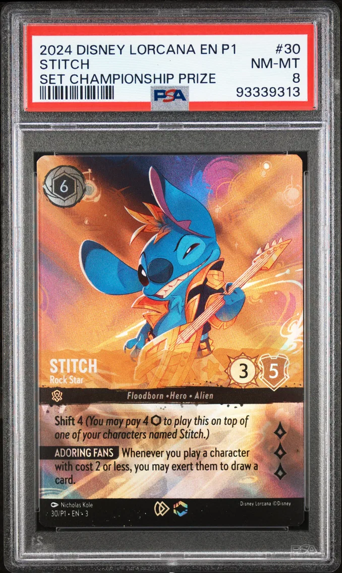 2024 #30 Stitch - Rock Star PSA 8 Disney Lorcana EN P1-Promo
