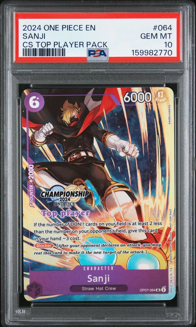 2024 #064 Sanji PSA 10 One Piece