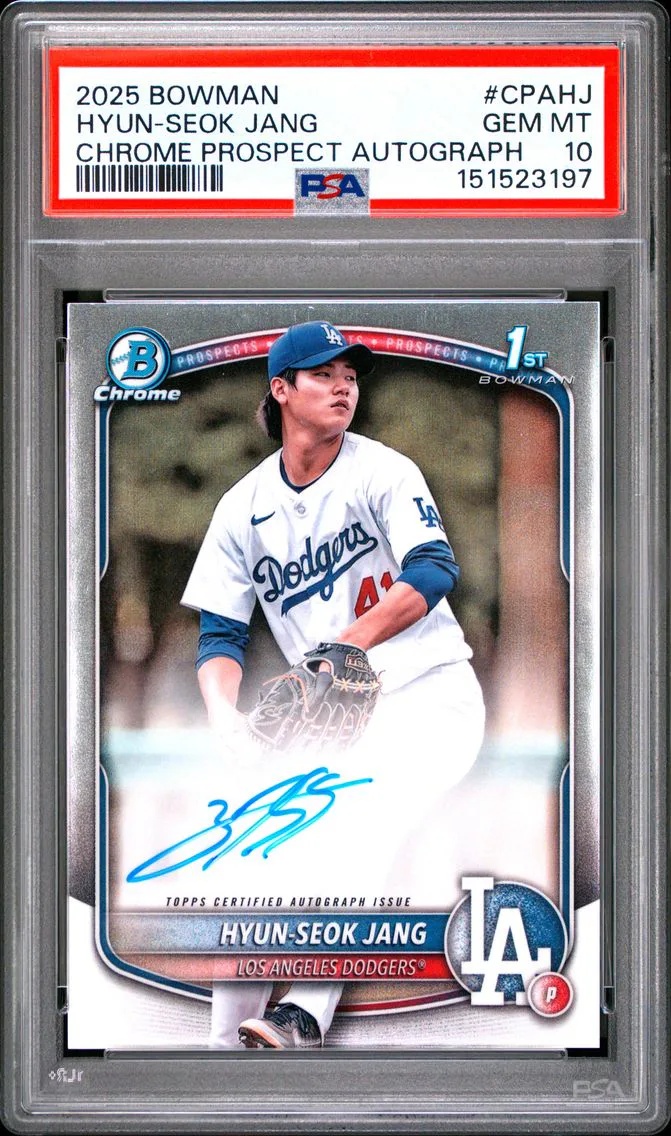 2025 #CPAHJ Hyun-Seok Jang PSA 10 Bowman Chrome Prospect Autographs
