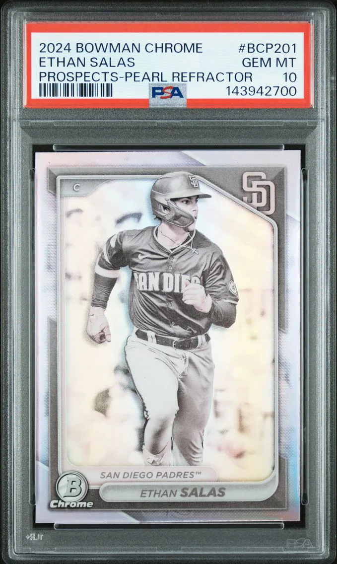 2024 #BCP201 ETHAN SALAS PSA 10 Bowman Chrome Prospects