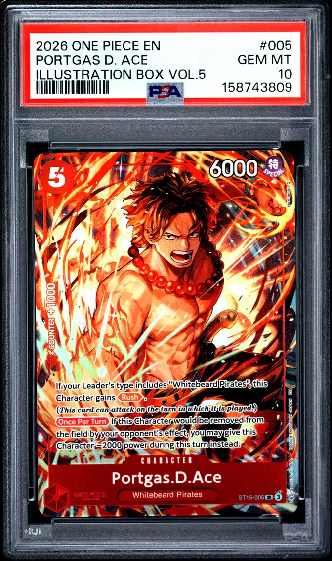 2026 #005 Portgas D. Ace PSA 10 One Piece Promos