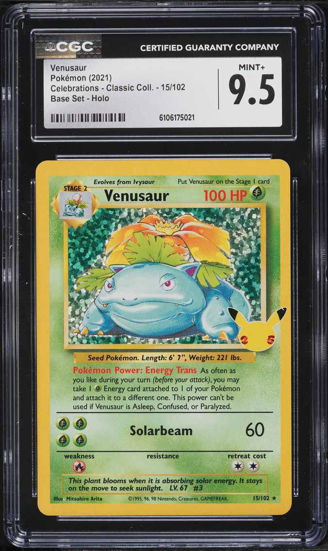 2021 #15 Venusaur-Holo CGC 9.5 C