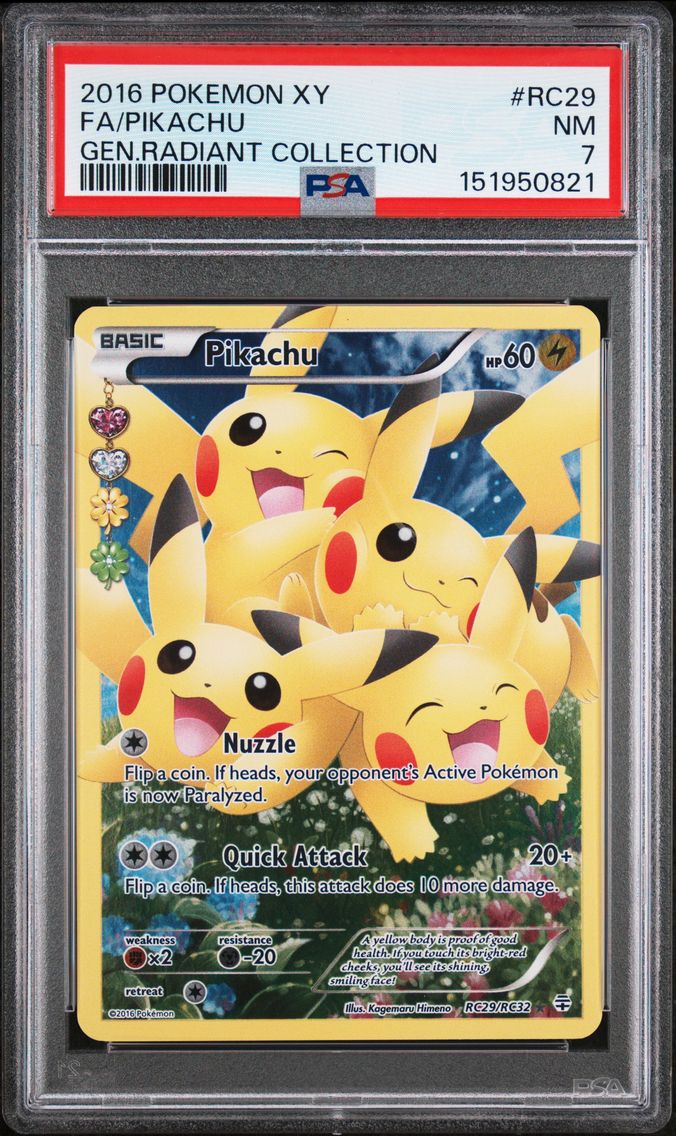 2016 #RC29 Full Art/Pikachu PSA 7 XY Generations Radiant Collection Pokemon